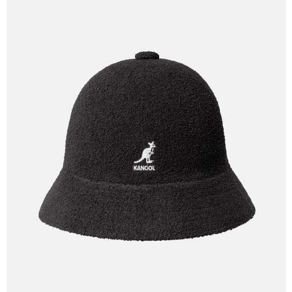 KANGOL Bermuda Casual Bucket Hat Black White Sz XL